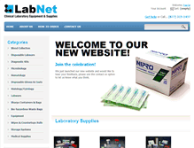 Tablet Screenshot of labnetsupplies.com